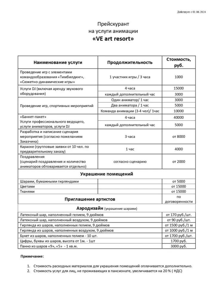 Игровые развлечения и анимация в VE Art Resort, Подмосковье. Предлагаются профессиональные услуги DJ, сценарии мероприятий, оформления шариками, цветами и тканями для идеального отдыха.